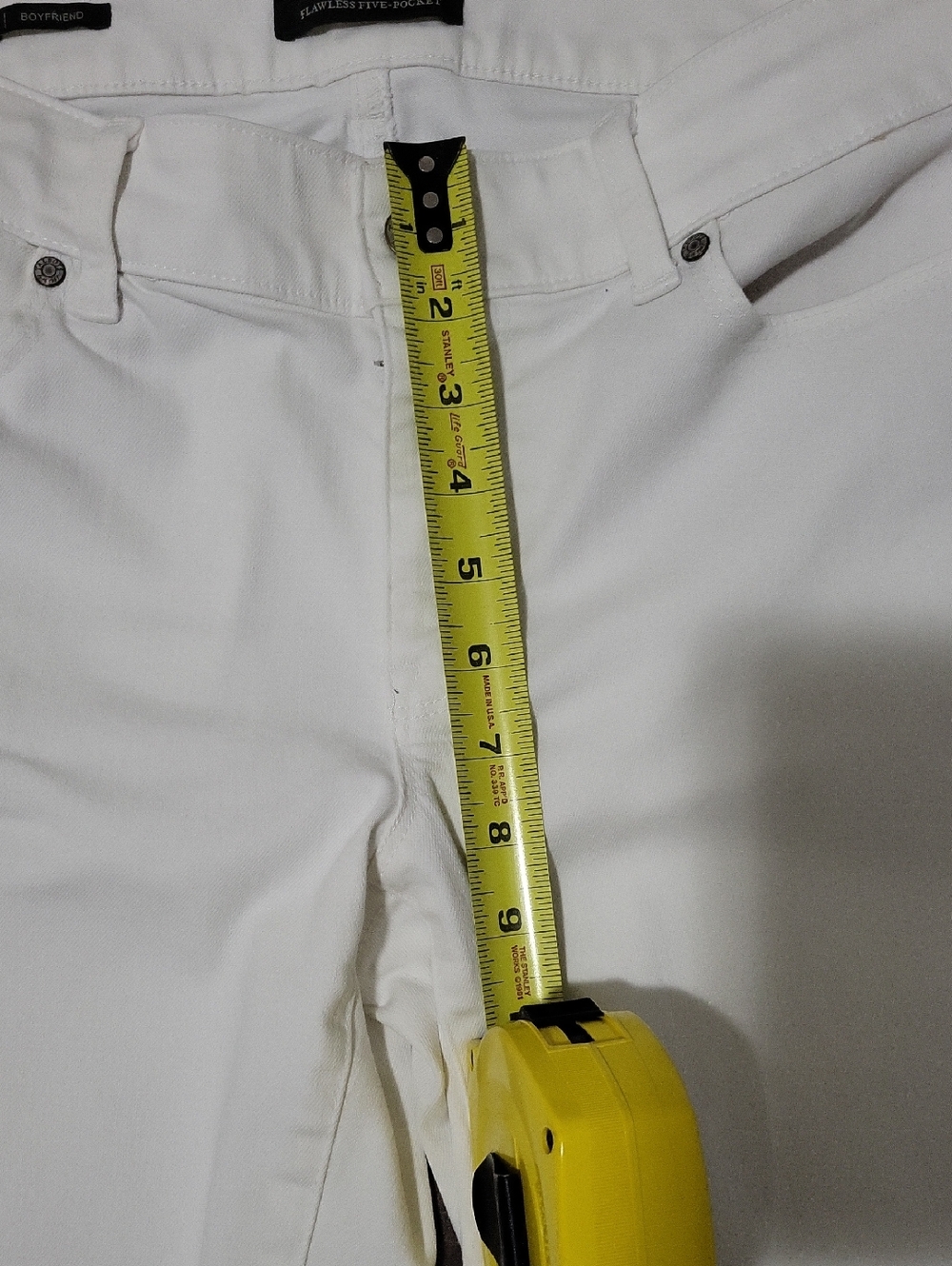 Talbots White Flawless 5 Pocket Boyfriend Jeans - Picture 8 of 9